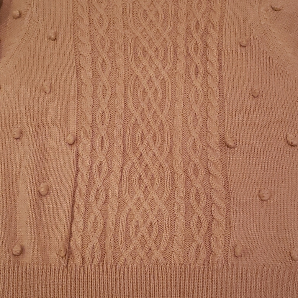 New Camel Pom Pom Pullover Sweater - Picture 3 of 6